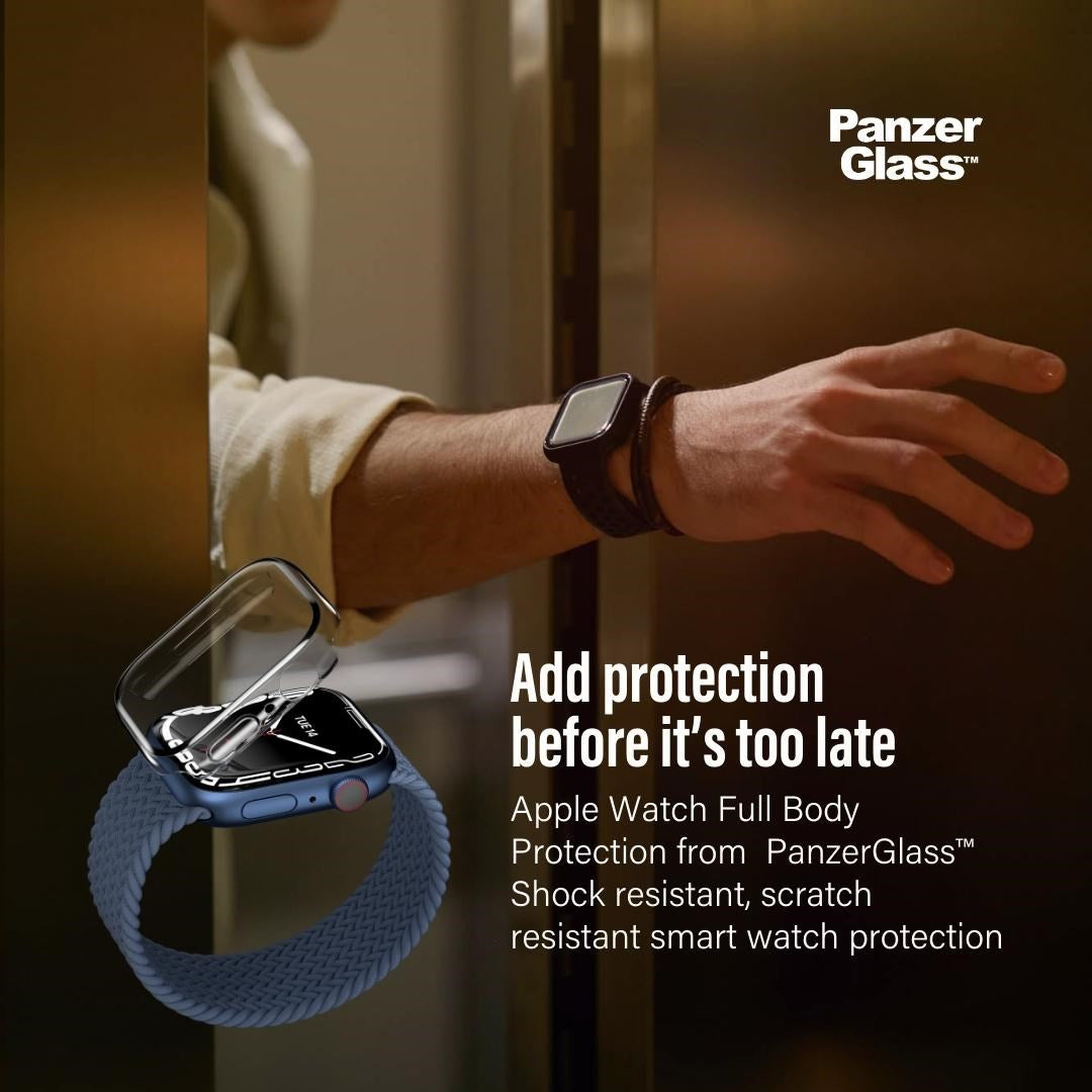 PanzerGlass® Screen Protection Full Body Apple Watch Series 9 | 8 | 7 | 41mm | Transparent